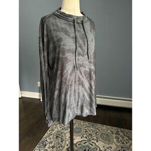 NWT Studio Max Performance tie dye drawstring cowl neck XS RUNS BIG